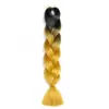 Trenzas Grandes de Fibra Sintética de Comercio Exterior, Trenzas de Colores, Peluca, Cabello para Trenzas Jumbo, Rastas Africanas, Cabello para Crochet