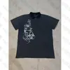 Subcultura Y2K Retro Vintage Verão Punk Estampa Escura Camisa Polo Moda High Street Street Wear
