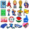 100 Juegos de Accesorios para Zapatos Croc Más Vendidos, Flores para Zapatos, Accesorios para Zapatos DIY, Hebillas Suaves de Goma PVC para Zapatos, Hebillas Decorativas para Crocs