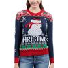 Amazon Suéter de Natal Feio Feminino Suéter Feminino com Padrão de Alce Floco de Neve Árvore Pulôver Tricotado Fofo Suéter de Feriado