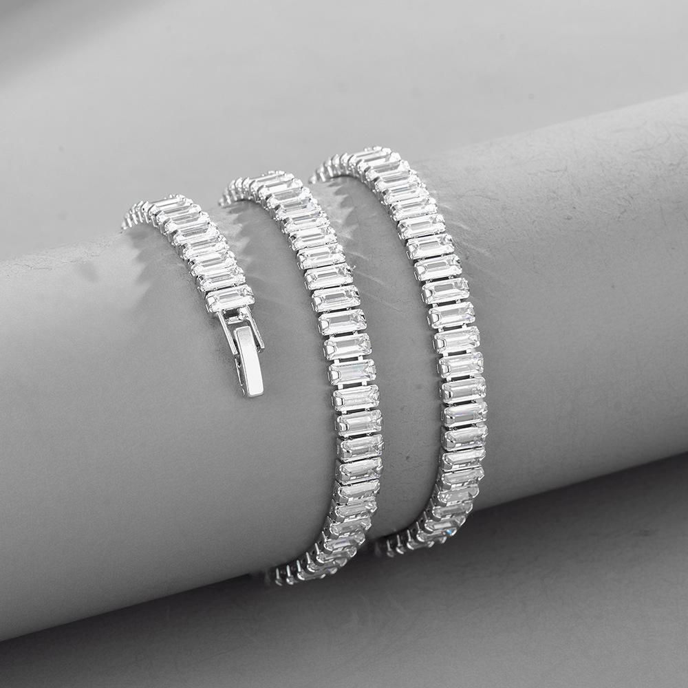 NL102满锆古巴链手表链