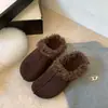Pantuflas de Algodón Rizado Peludo Retro para Mujer, Calzado de Invierno para Exteriores, Cálidas, Antideslizantes, Suela Gruesa, Zapatos Peludos, Estilo Perezoso para el Hogar, Zapatos Birkenstock