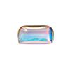 Se Puede Imprimir con Logo Engrosado 60 Seda Colorido Láser Bolsa Cosmética Semicircular Mate Degradado Bolsa para Labiales Bolsa de Cosméticos de Belleza