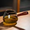 Taza de té de cristal con asa lateral estilo japonés, taza de té, tetera, taza de té de burbujas para el hogar, taza pública de alta gama, Taza de té, colador de té