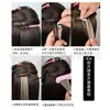Peluca de Película Europea y Americana Color Rojo Vino Película Invisible Sin Rastro Fibra Química Peluca Cinta en Extensiones