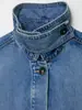 Ropa de Invierno Nueva para Mujer 2025 Europea y Americana Transfronteriza Casual con Cuello Alto Cremallera Cintura Ceñida Chaqueta Casual Top Chaqueta Abrigo para Mujer