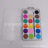 Set de Polvos de Acuarela Sólida de 18 Colores para Principiantes Set de Herramientas de Pintura Artística Caja Portátil de Pintura Gouache Sólido