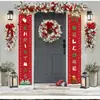 Adesivos de Natal mais vendidos transfronteiriços, Decorações de Feriado para Portas e Janelas de Jardim Europeias e Americanas, Adesivos de Porta de Natal para Festas, Versos de Natal