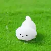Paisaje en miniatura, linda figura de cachorro de pelo rizado brillante, decoración DIY, accesorio de bolsa sorpresa, pequeño adorno de escritorio o de coche