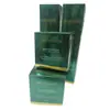 Caja de Tarjetas Verde Oscuro Plateada Caja de Tarjetas Plateada para Exportación de Perfumes y Productos para el Cuidado de la Piel Caja Universal de Empaque para Cosméticos Cartón Personalizado