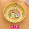 Prato pequeno redondo de melamina desenho animado lanche lanche bolo prato de frutas prato de lanche infantil jardim de infância resistente a quedas