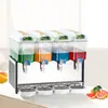 Máquina de Jugos Comercial de 12L de Cilindro Único/Doble y Refrigeración Única, Máquina de Bebidas de Tres Cilindros y Doble Temperatura, Máquina de Bebidas de Mezcla/Aspersión Venta al por Mayor Exportación