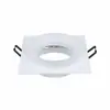 Luminaria empotrada GU10 transfronteriza para techo de sala de estar de hotel, carcasa de portalámparas de aluminio, panel de plástico, carcasa de lámpara de anillo circular