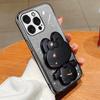 Funda para teléfono con soporte de conejo lazo electrochapado para Apple 15 funda para teléfono todo incluido Apple 14/13 funda para teléfono