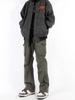 Pantalones Cargo de Bolsillos Múltiples Retro Estilo High Street Americano Estilo Vibe Estilo Páramo Pierna Recta Arrastrando el Suelo Largos para Hombre