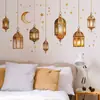 Comércio Exterior Oriente Médio Lustre Dourado Lua Estrelas Quarto Entrada Decoração de Casa Adesivos de Parede Autoadesivo Atacado Transfronteiriço