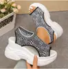 Sandalias Deportivas Flyknit Tallas Grandes Transfronterizas para Mujer 2026 Verano Nuevas Sandalias para Mujer Plataforma Moda Suela Gruesa que Aumenta la Altura
