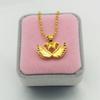 Colgante de Cisne con Chorro de Arena Chapado en Oro Latón Oro Imitación Boda Primer Puesto de Joyería Suministro Micro Negocio Damas Colgante Pato Mandarín