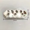 Semicírculo Pequeno de 2 Furos, Semicírculo Grande de 3 Furos, Contas Espaçadoras de Cinco Furos com Três Furos, Anel Espaçador com Strass, Contas para Pulseira Colar de Miçangas DIY