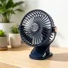 Ventilador Portátil con Pinza para Uso Doméstico, Ventilador Pequeño Recargable por USB, Montaje en Pared, de Escritorio, Portátil, con Luz, Ventilador Eléctrico, Transfronterizo