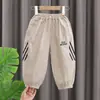 Pantalones de Verano Repelentes de Mosquitos para Niños, Finos y Transpirables, Pantalones Largos de Verano para Niños, Pantalones Deportivos Casuales de Verano para Bebé, Modernos