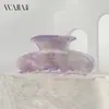 Wjia Fantasía Clip Francés de Ácido Acético Clip Cola de Pez Tiburón Alto Sentido Clip para Pelo Cola Cónica Alta Accesorios para el Cabello para Mujeres