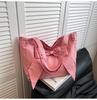 2025 Nuevo Bolso Tote Grande con Lazo para Mujer Bolso de Lona con Lunares Bolso de Hombro de Moda para el Trabajo