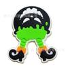 Transfronterizo Divertido Palo de Carta Fantasma Muerte Calabaza Lámpara Agujero Zapatos Accesorios Hebilla de Zapato de PVC Flor de Zapato Accesorios Decoración