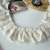 13cm Algodão Bordado Renda Acessórios Barra de Saia Punhos Algodão Lo Guarda-chuva Artesanal Material DIY Atacado