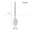 Conjunto de Utensílios de Cozinha de Silicone com Cabo de Aço Inoxidável, Espátula Antiaderente Resistente a Altas Temperaturas, Concha de Sopa, Raspador, Conjunto de 10 Peças para Cozinha