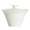 Tapa de cuenco para sombrero de relieve blanco marfil hecha a mano llanta delgada porcelana de jade cuenco de té taza de té no caliente juego de té kung fu