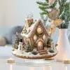 Placa de Natal Igloo Transfronteiriça em Acrílico com Base Enfeites para Mesa de Sala de Estar, Quarto, Escritório Decoração à Prova d'Água