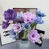 Magnolia Retro Simulada de 3 Cabezas Decoración para Hogar Estilo Chino Salón de Bodas Accesorios de Fotografía Estilo Chino Exportación Venta al por Mayor Flores Falsas