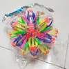 Pelota mágica telescópica luminosa grande pelota que florece pelota de contracción puesto de juguetes para niños al aire libre mercado nocturno suministro al por mayor