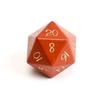 Dados Poliédricos de Piedra Roja Natural Grabados con Números Juego de Entretenimiento de Rol D&D Juego de Siete Piezas Z04