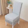 2025 Nueva Tela Elástica Universal Engrosada Funda para Silla de Comedor Funda para Taburete Cojín de Silla Respaldo Integrado