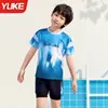 Traje de Baño para Niños, Dos Piezas Modelo Nuevo 2026 Traje de Baño para Niños con Bañador, Set de Natación y Aguas Termales con Protección Solar