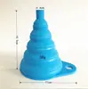 Stock Listo de Fábrica Embudo de Silicona Embudo de Grado Alimenticio Tamaño Diámetro Suministros de Cocina Embudo Plegable Portátil