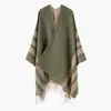 Chal Estampado de Venta Caliente Transfronterizo Chal Cálido de Invierno de Alta Gama Manta Suave Engrosada para Siesta en la Oficina