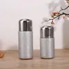 Nueva taza de bolsillo elegante, taza aislante portátil para exteriores montada en coche con recubrimiento de titanio, taza de titanio de lujo ligero, taza de agua degradada