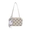 Bolsa de Bolinhas Exclusiva Versátil de Nicho para Mulheres, Nova Moda 2026 Bolsa de Ombro de Axila, Pequena Bolsa de Mão para Sair