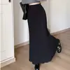 Saia Plissada Estilo Preguiçoso Cauda de Peixe de Cintura Alta para Mulheres, Nova Casual Emagrecedora Melard Longa Primavera/Verão 2026
