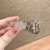Exquisito y dulce pasador de cristal con pedrería, pinza de cocodrilo, pinza BB, pinza para fleco de frente, pinza lateral, accesorio versátil para el cabello de uso diario