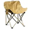 Silla lunar plegable de almacenamiento portátil personalizada con bolsillo lateral para playa, bocetos, picnics y sentarse a largo plazo sin colapsar, asiento para exteriores