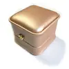 Elegante Caja de Joyería con Corona de Cuero de PU Caja de Regalo para Joyería con Tapa abatible Caja para Collares Caja para Pendientes y Anillos Caja de Empaque para Joyería con Piedras Preciosas de Colores