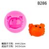 Caranguejo dos desenhos animados Pequena tartaruga saco de abacaxi pitada Flip Açúcar molde de silicone feito à mão DIY bolo de cola decorativa Drop Molde
