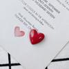 Accesorios básicos DIY al por mayor Lentejuelas de resina de amor Corazón de melocotón Convexo Lindo Dulce Estilo Accesorios DIY al por mayor