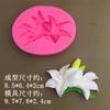 Flor de lírio magnólia estame de rosa dupla molde de silicone faça você mesmo forma de flor molde de bolo de mousse de açúcar