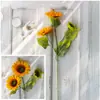 Atacado de fábrica flor de simulação girassol girassol casamento casa flor pequena flor artificial buquê de simulação em estoque