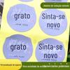 Adesivos Redondos Personalizados com 8 Peças em Embalagem Coreana para Dia dos Professores Adesivos de Selo de Agradecimento Adesivos Decorativos